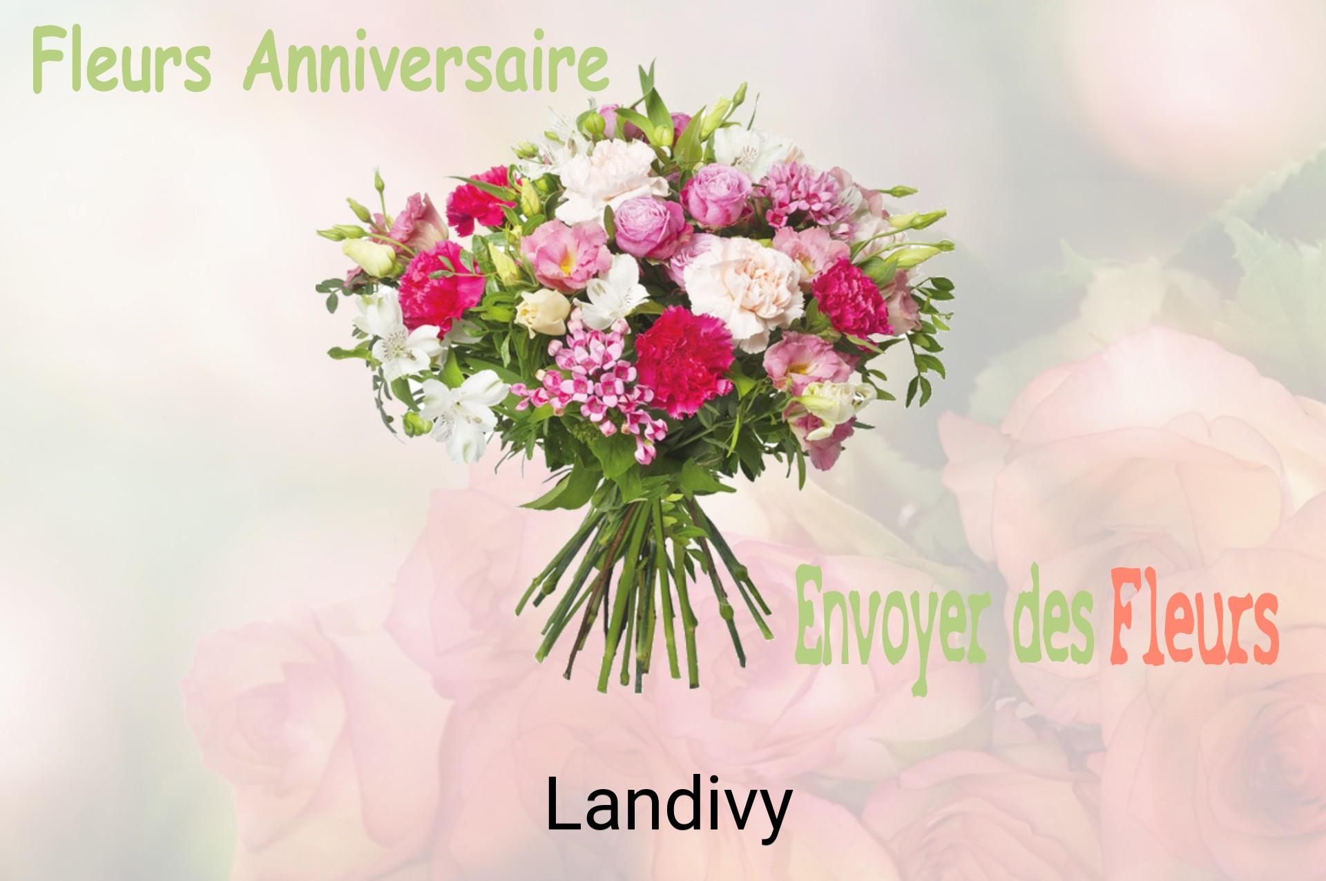 Bouquet de fleurs d’anniversaire livré à Landivy